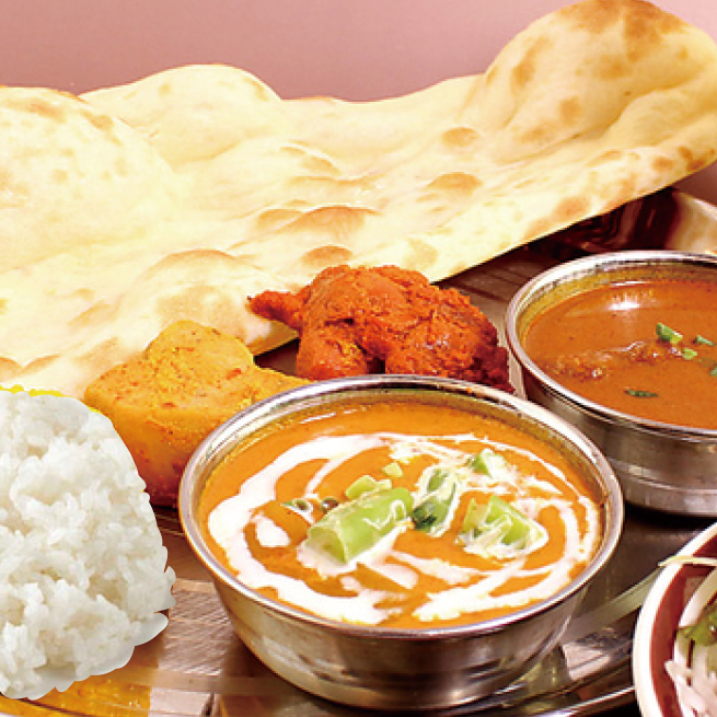 南インドバーベキューセット（3種類のカレーセット）