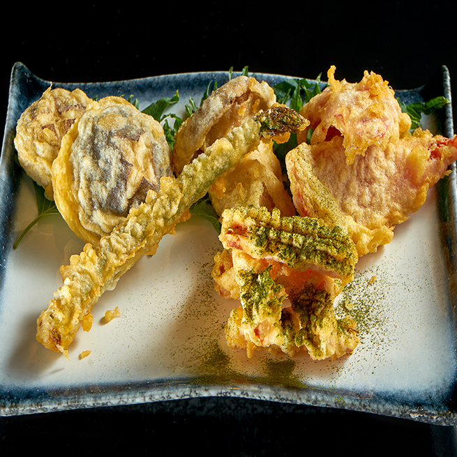 野菜天ぷらの盛合せ